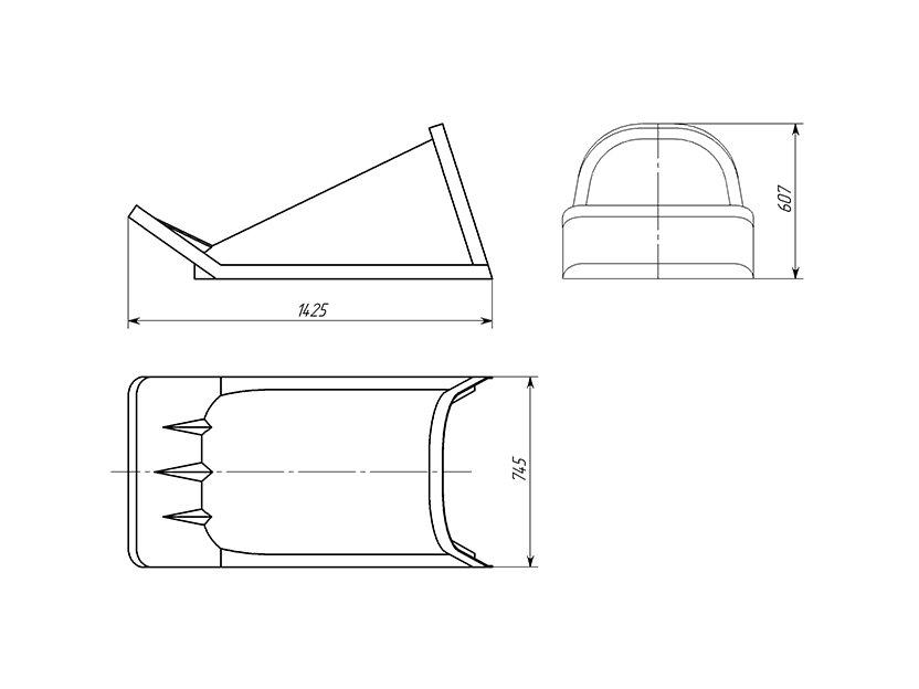 Капот для саней ТанПласт 2400