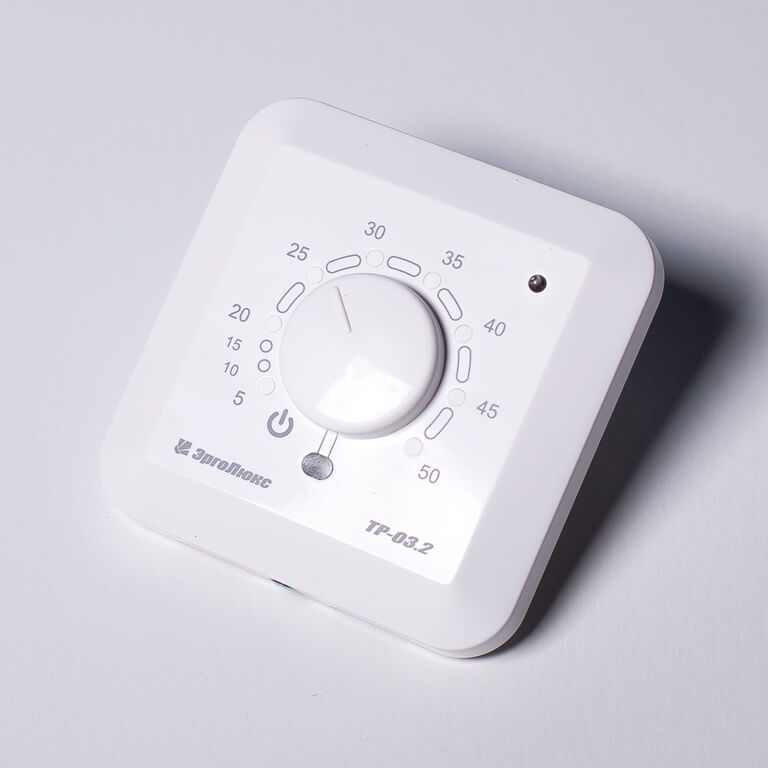 Электронный терморегулятор ЭргоЛайт ТР-03.2 В встраиваемый/накладной (с датчиком воздуха)