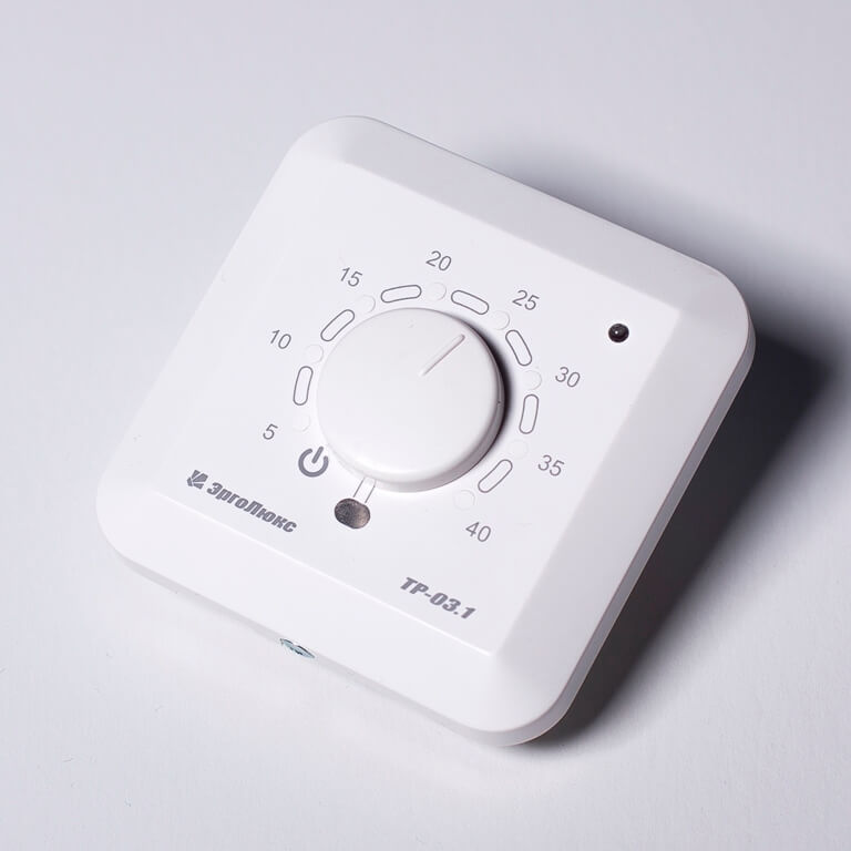 Электронный терморегулятор ЭргоЛайт ТР-03.1 П встраиваемый (с датчиком пола)