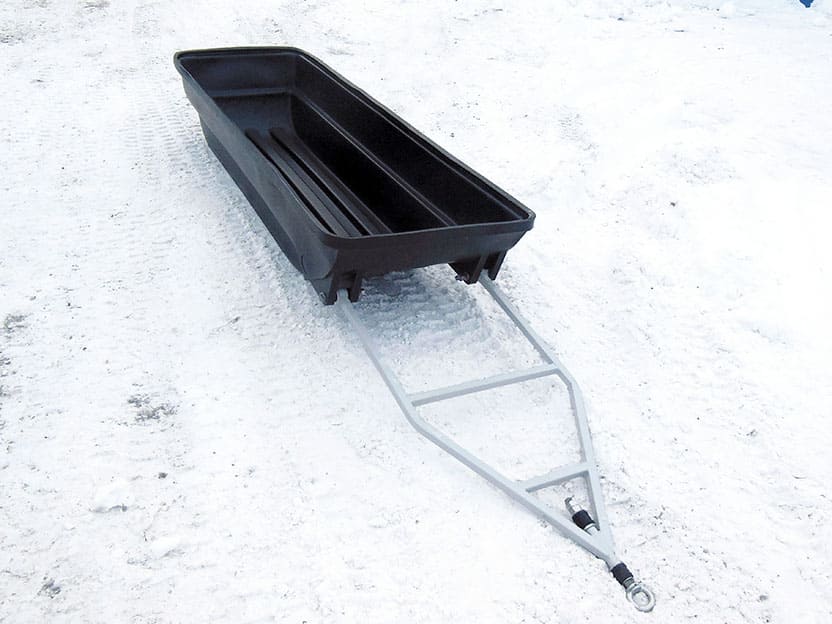 Сани-волокуши с дышлом ТанПласт ТИТАН-24.50 МАСТЕР (с защитной обвязкой)