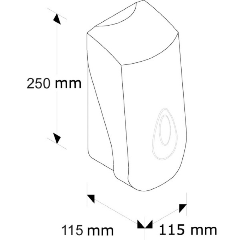 Дозатор мыла-пены Merida Top Unique Line Joy 800мл, капля, глянцевый (картридж)