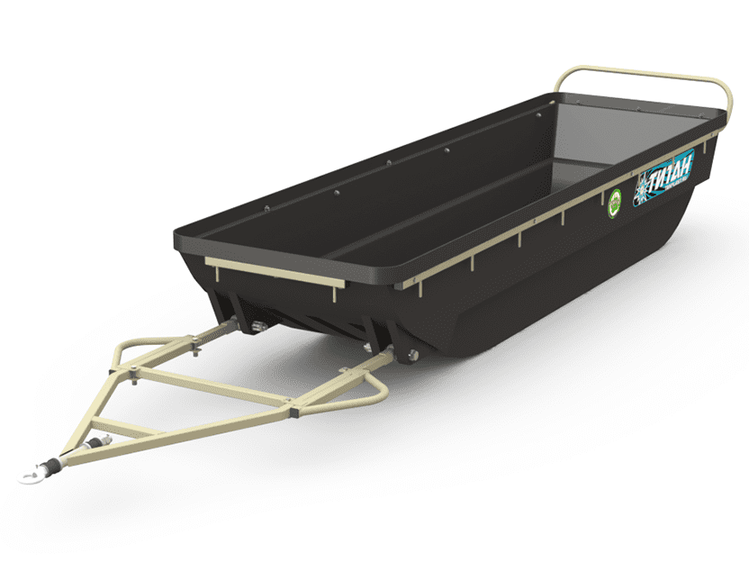 Сани-волокуши с дышлом ТанПласт ТИТАН-24.50 МАСТЕР (с защитной обвязкой)