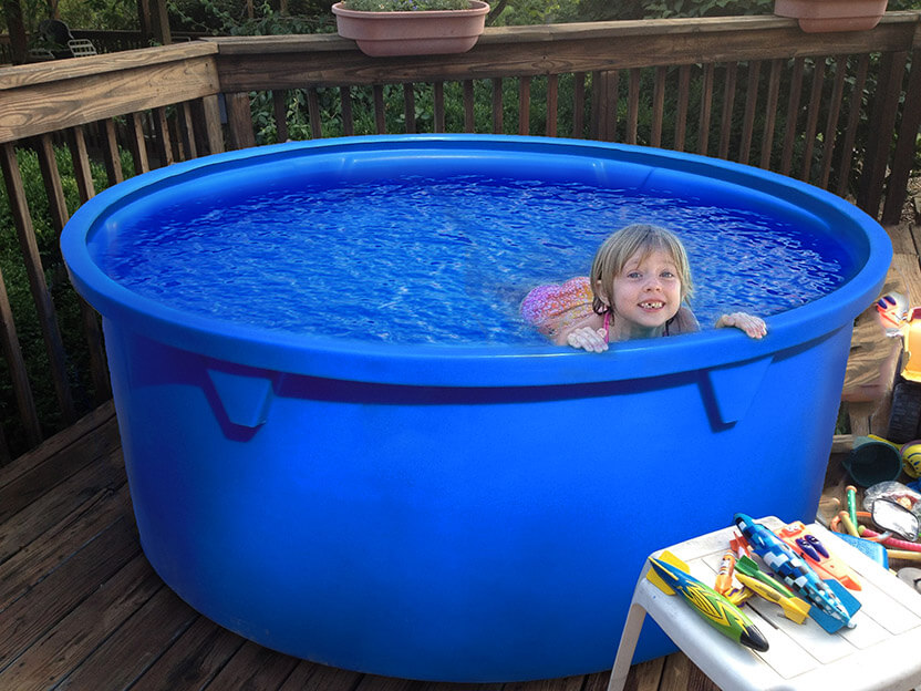 Полиэтиленовый бассейн для купания ТанПласт 1800л