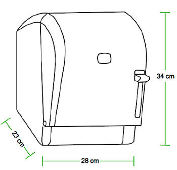 Диспенсер рулонных бумажных полотенец Vialli K8T (прозрачный)
