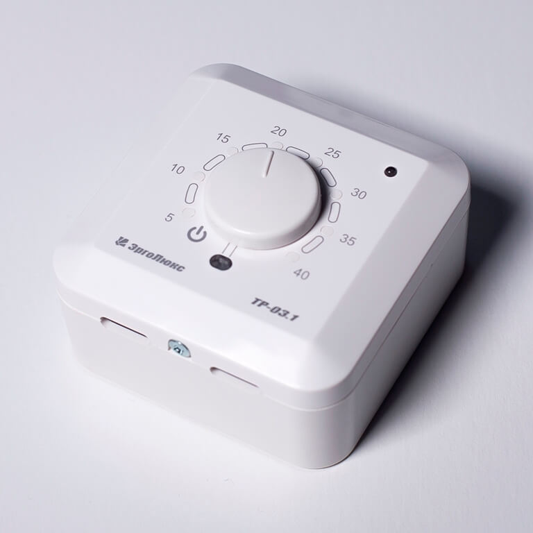 Электронный терморегулятор ЭргоЛайт ТР-03.1 П встраиваемый (с датчиком пола)